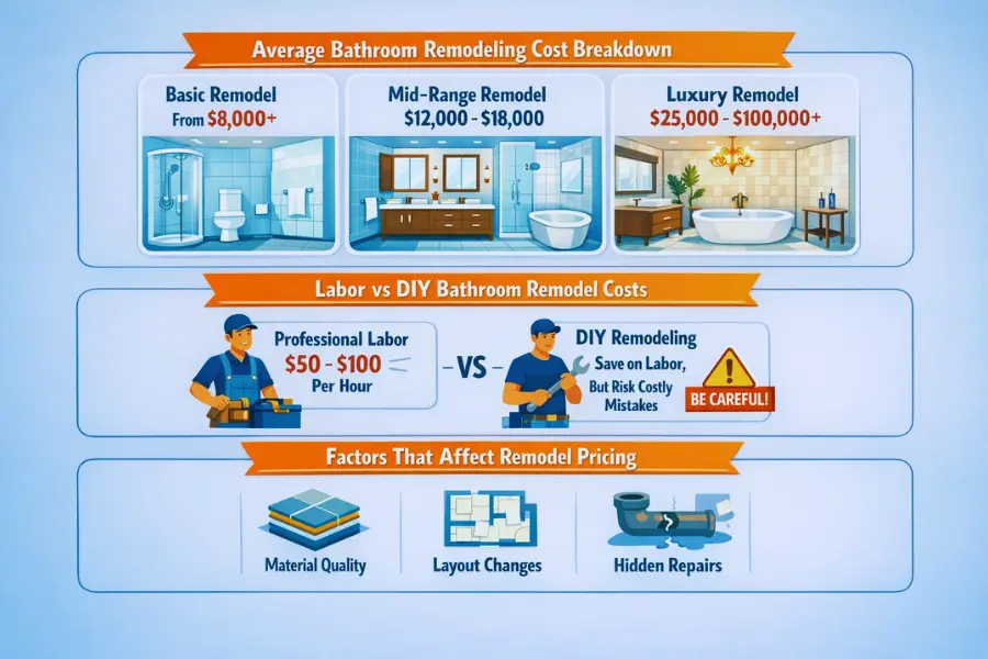How Much Would It Cost to Remodel a Bathroom