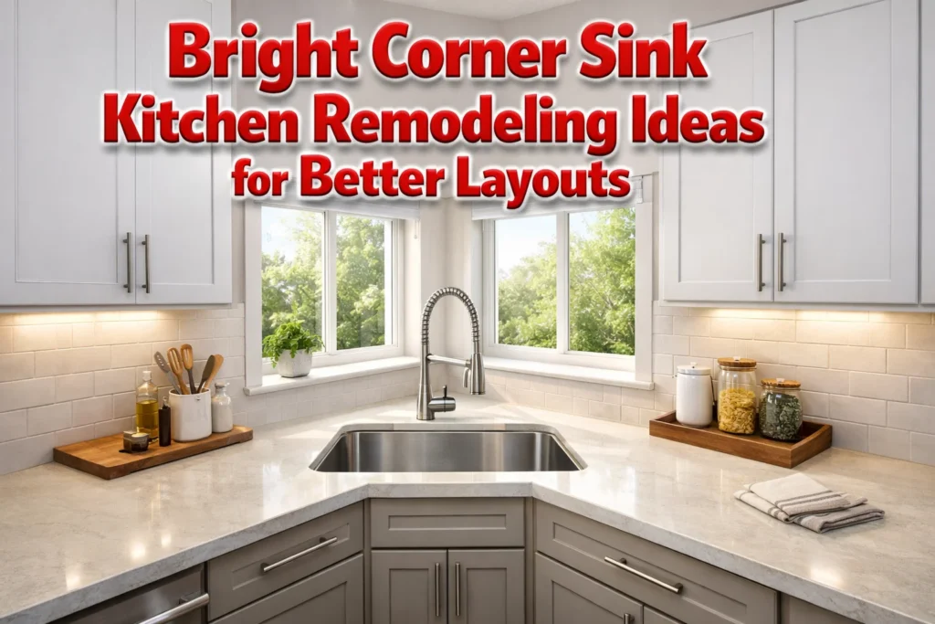 Corner Sink Kitchen Remodelling Ideas