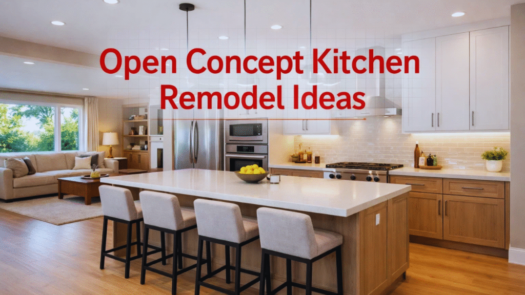 open concept kitchen remodeling